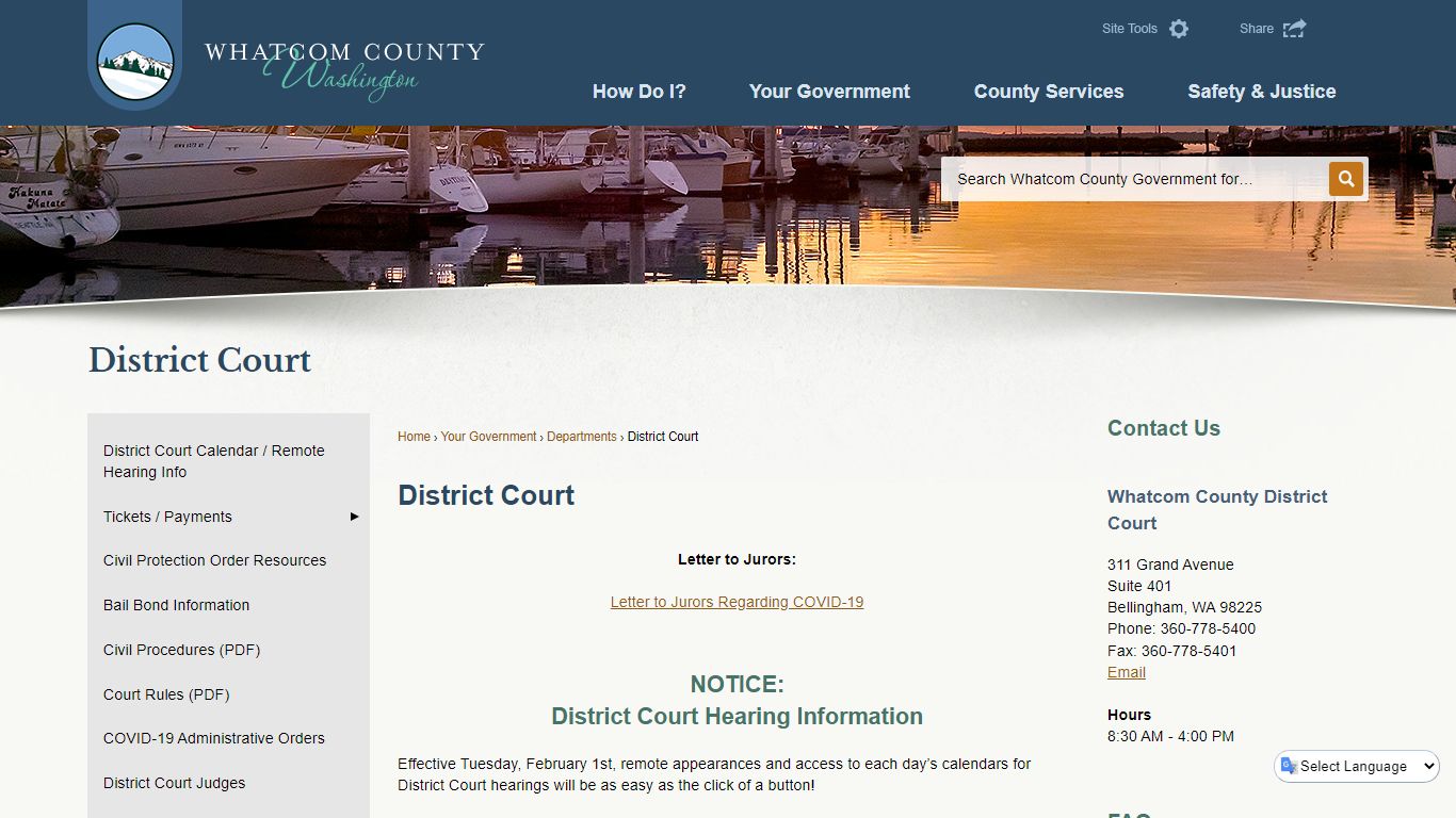 District Court | Whatcom County, WA - Official Website