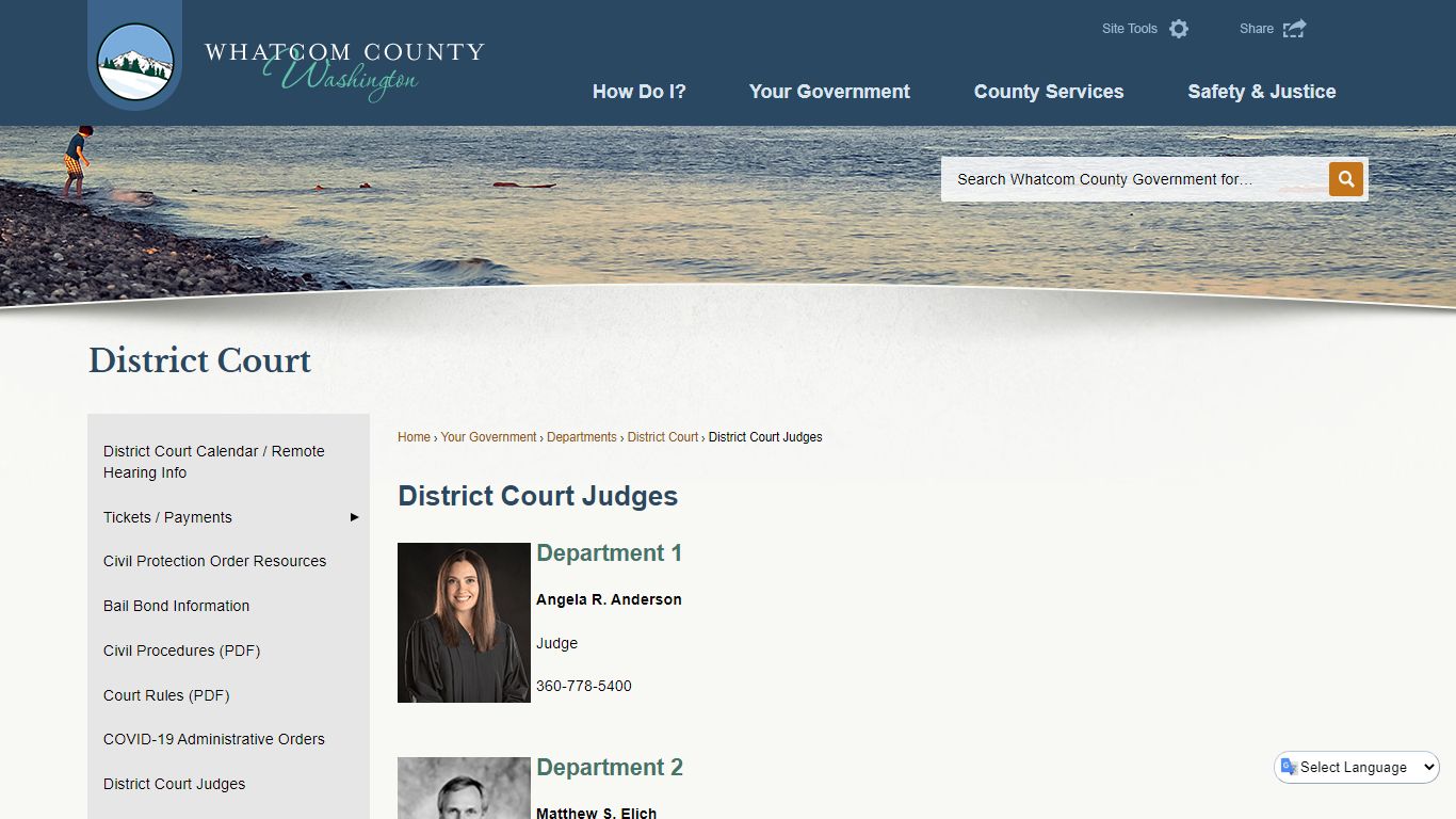 District Court Judges | Whatcom County, WA - Official Website