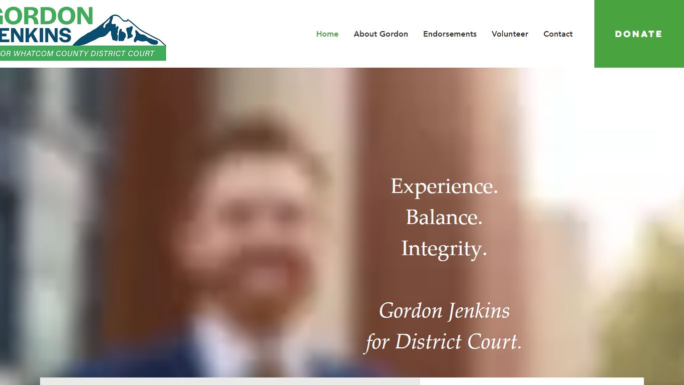 Gordon Jenkins for Whatcom County District Court Judge